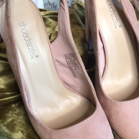 Lace-Up Nude Heels - Picture 8 of 9